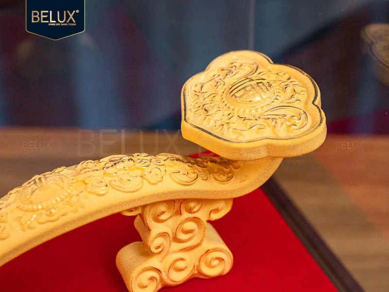 Gậy Như Ý dát vàng cát 14x5x6cm